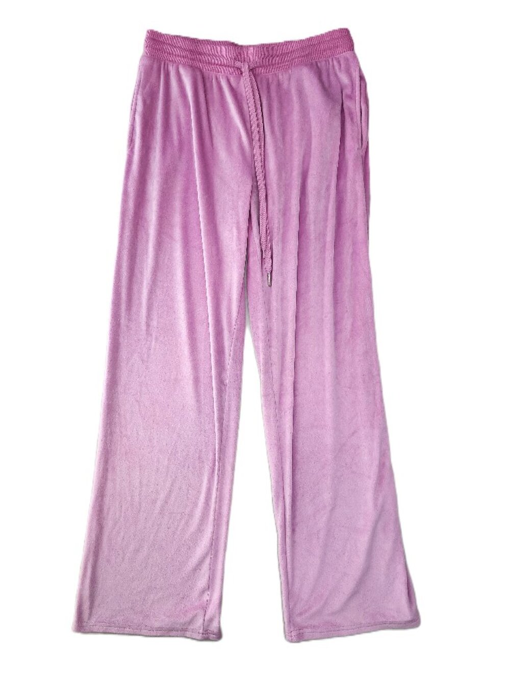 Juicy Couture Pink Velour Lounge Pants Rhinestone Juicy Sleepwear Small Y2K